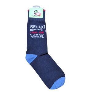 Novelty Socks Relax I Got The Vax Nurse Doctor Gift Funny Nursing Med